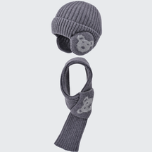 Gorro e Cachecol Infantil de Inverno