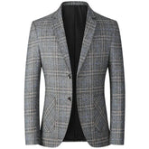 Blazer Masculino Casual Slim Fit TERNO003 Sr Alpha Cinza P 