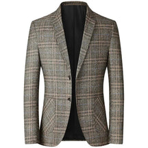 Blazer Masculino Casual Slim Fit TERNO003 Sr Alpha Marrom P 