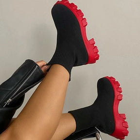 Bota Feminina Coturno FEMININO - CALÇADOS - BOTA COTURNO Dashui 