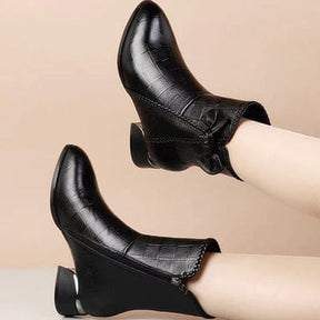 Bota Feminina de Couro Aveludada para Inverno - Winter Soft FEMININO - CALÇADOS - BOTA AVELUDADA 2 Dashui 
