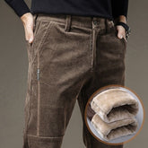 Calça Masculina Térmica de Veludo e Lã - Conforto e Estilo no Inverno Calça Masculina Térmica de Veludo e Lã - Conforto e Estilo no Inverno A minha loja 38 Marrom 