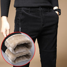 Calça Masculina Térmica de Veludo e Lã - Conforto e Estilo no Inverno Calça Masculina Térmica de Veludo e Lã - Conforto e Estilo no Inverno A minha loja 38 Preto 