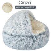 Caminha CalmPet 2 em 1 CASA - ACESSÓRIO - CAMA PET Dm Stores Cinza 
