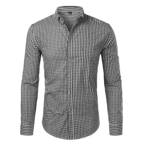 Camisa Social Masculina Manga Longa CAMISA002 G2 Sr Alpha Preto 38 
