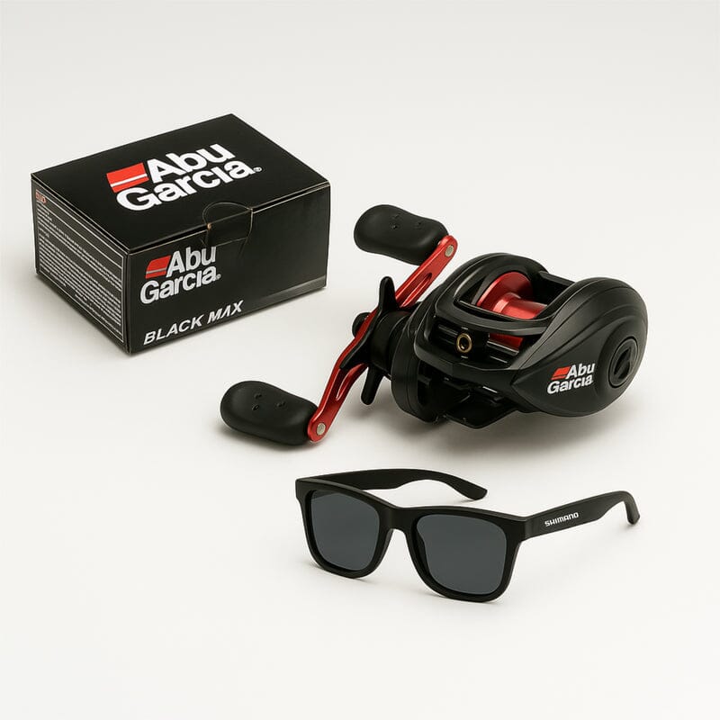Carretilha Abu Garcia Black MAX3 Anti-Cabeleira + Óculos SHIMANO de BRINDE Dm Stores 