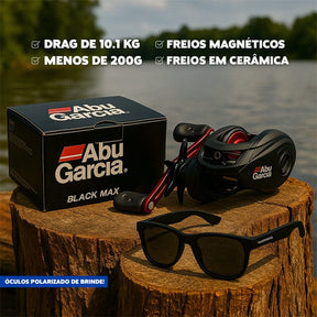 Carretilha Abu Garcia Black MAX3 Anti-Cabeleira + Óculos SHIMANO de BRINDE Dm Stores 