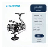 Carretilha Shimano Stella SW Roda Giratória em Metal + Brinde: Boné Shimano UNISSEX - PESCA - CARRETILHA 4 Dm Stores Modelo 1000 