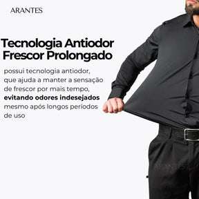 Compre 1 Leve 2 | Camisa Social Ultra Confort Anti amassados + Relogio de Brinde 131 A minha loja 