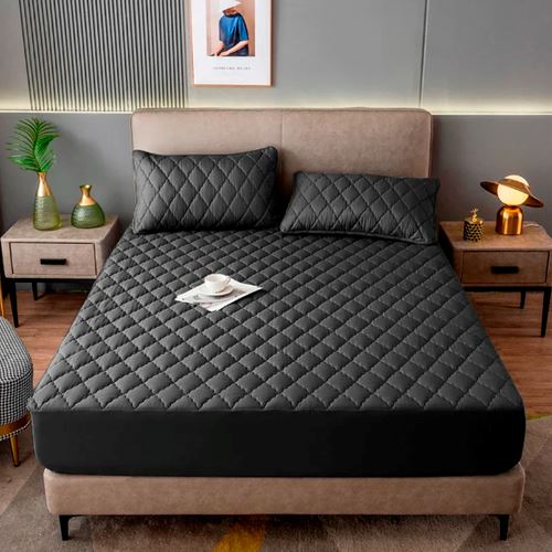 Conjunto de Cama Premium [PAGUE 1 LEVE 2] UNISSEX - CASA - CAMA, MESA & BANHO - CONJUNTO DE CAMA Dm Stores Preto + Brinde Solteiro 