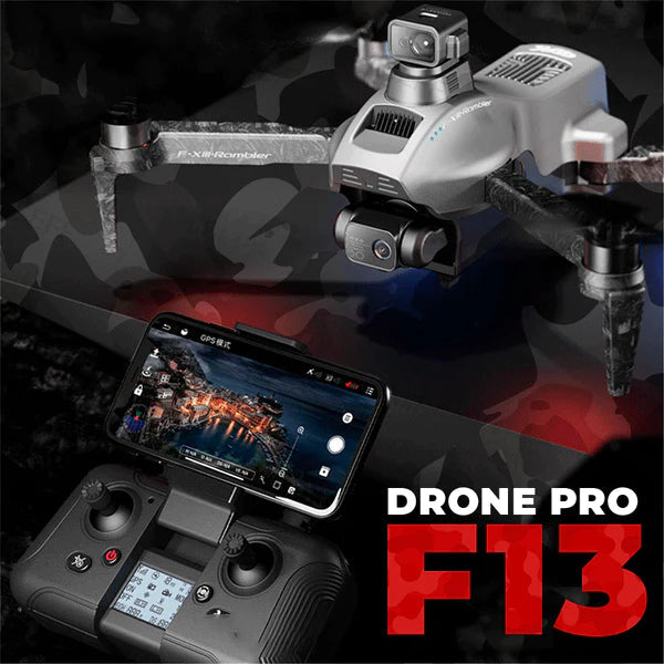 Drone F13 Pro Câmera EIS de 3 Eixos Gimbais Anti-Shake 8K HD, 5G WiFi, GPS Eletrônicos (Drone 4) Dm Stores 