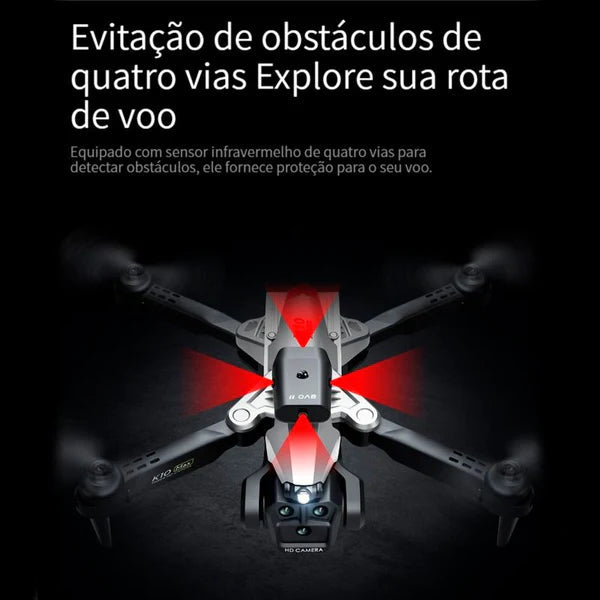 Drone Profissional com Câmera 8K UltraHD Gps Wifi e Desvio Automático - K10 Max Eletrônicos (Drone 2) Dm Stores 