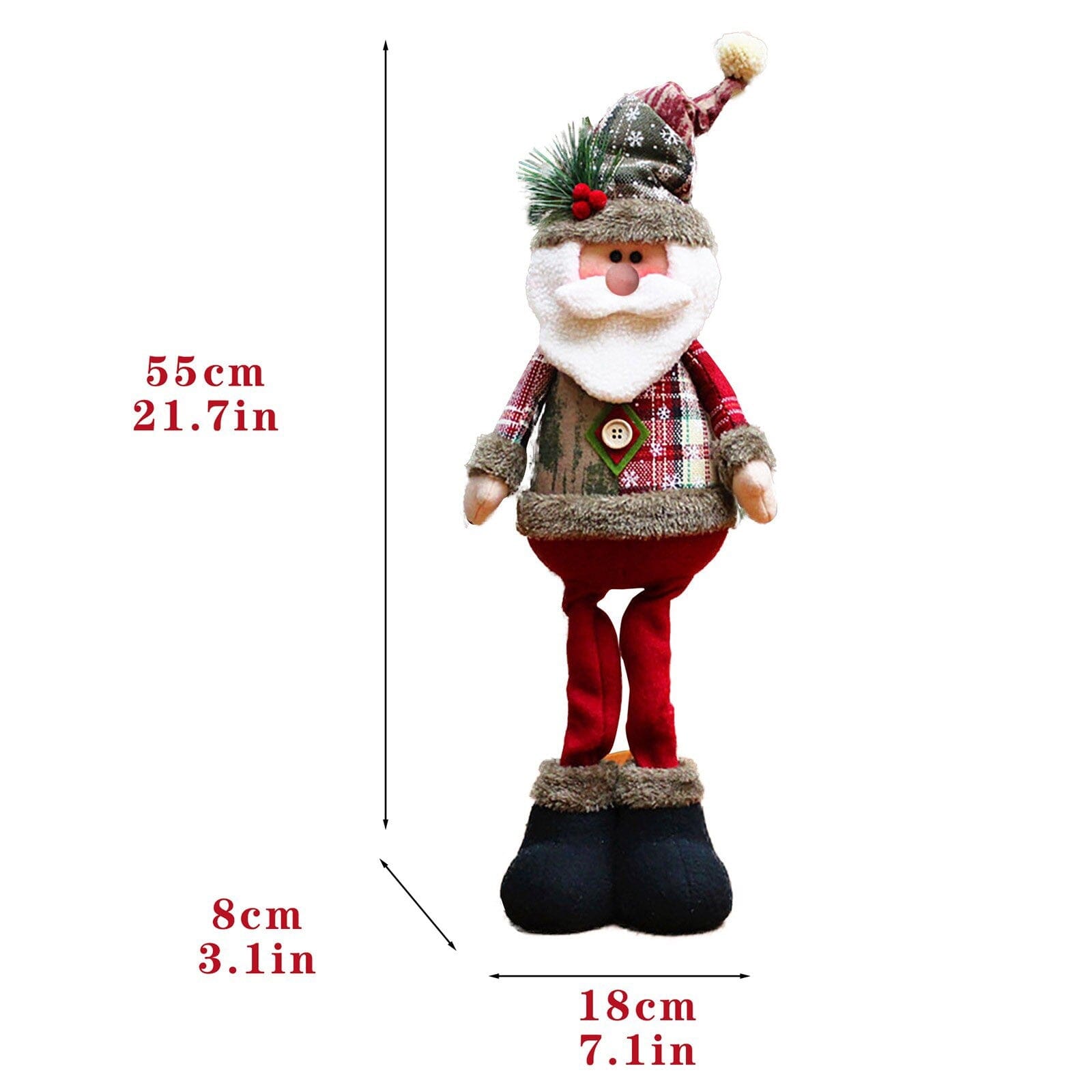 Encantos de Natal - Kit Bonecas Festivas Papai Noel, Boneco de Neve e Rena [Leve 3 Pague 2] UNISSEX - DECORAÇAO - BONECOS NATAL 1 Dm Stores 