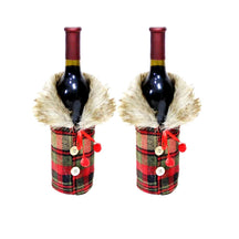 Encantos de Natal - Roupa Festiva para Garrafa de Vinho [Compre 1 Leve 2] UNISSEX - DECORAÇAO - CAPA DE VINHO NATALINO 1 Dm Stores Colorido/Colorido 