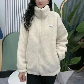Jaqueta Feminina Para Inverno com Zíper e Detalhes Splice (Promoção de Inverno 2026)