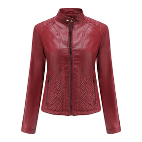 Jaqueta Feminina Estilo Biker com Zíper Luxy - (Promoção de Inverno 2026)