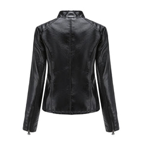 Jaqueta Feminina Estilo Biker com Zíper Luxy - (Promoção de Inverno 2026)