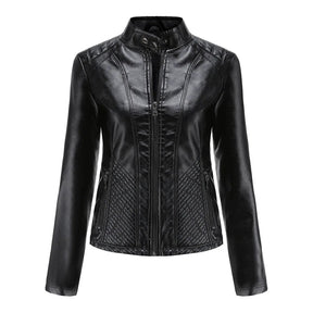 Jaqueta Feminina Estilo Biker com Zíper Luxy - (Promoção de Inverno 2026)