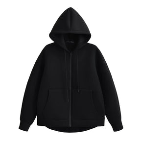 Casaco Feminino com Capuz e Bolsos Oversized