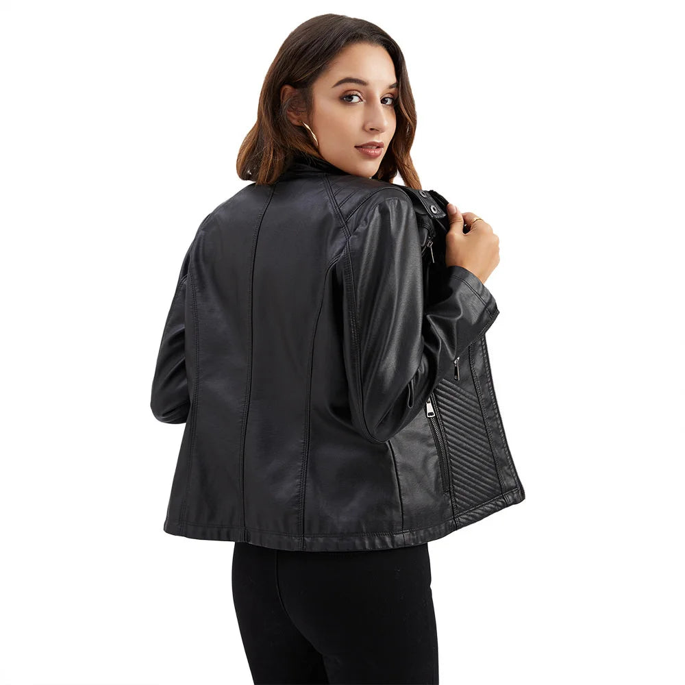 Jaqueta Feminina Casual com Zíper Estilo Streetwear - (Promoção de Inverno 2026)
