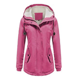 Jaqueta Parka Feminina Forrada com Lã para Inverno Glacier