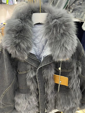 Casaco Feminino Jeans Para Inverno Peluciado Confortável – (Promoção de Inverno 2026)