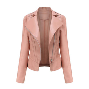 Jaqueta Feminina Fashion Style Estilo Biker com Zíper - (Promoção de Inverno 2026)