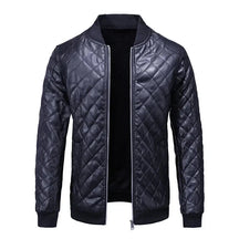 Jaqueta de Couro Masculina Race G1 - JAQUETA03 Sr Alpha Azul P 