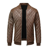Jaqueta de Couro Masculina Race G1 - JAQUETA03 Sr Alpha Marrom P 