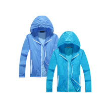 Jaqueta Esportiva Ultrafina com Proteção UV e Capuz [Pague 1 e Leve 2] UNISSEX - ROUPAS - JAQUETA 1 Dm Stores Azul Claro/Azul Céu 