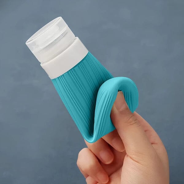 Kit 4 Frascos de Silicone Para Viagem | Anti-Vazamento UNISSEX - VIAGEM - KIT BANHO Dm Stores 