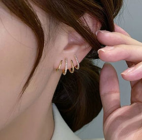LANÇAMENTO | Brincos Quatro Pontas - Folheado a Ouro 18k + FRETE GRÁTIS FEMININO - ACESSORIOS - BRINCO 2 Dm Stores ROSE GOLD 