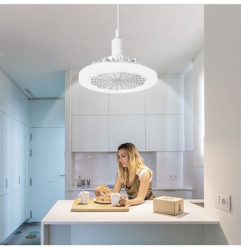Luminária LED com Ventilador de Teto | EcoLight Casa (Luminária 4) Dm Stores 