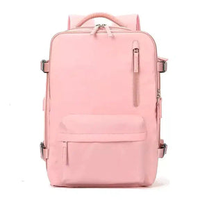 Mochila de Viagem - Impermeável com USB Para Viagem Joias & Acessórios (Mochila 6) Dm Stores Rosa 