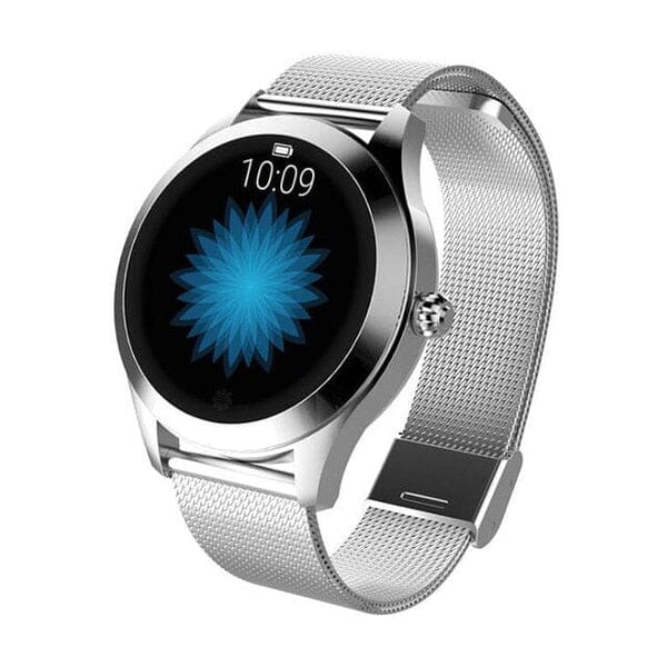 Novo Smartwatch Feminino KW10 Eletrônicos (Smartwatches 4) Dm Stores Prata 