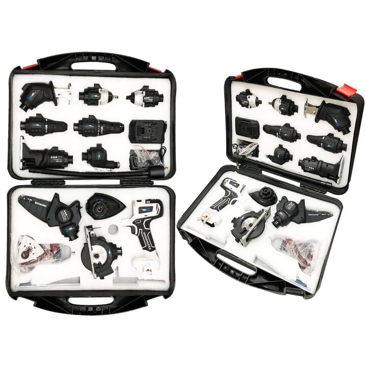 PowerMax Pro Kit 10 em 1 - Parafusadeira Furadeira Lixadeira Serra Martelete Elétrico Espatulas UNISSEX - FERRAMENTAS - PARAFUSADEIRA KIT 10 EM 1 Dm Stores 