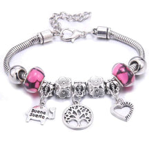 Pulseira Berloque Prata Original Joias & Acessórios (Pulseira 1) Dm Stores Rosa 3 