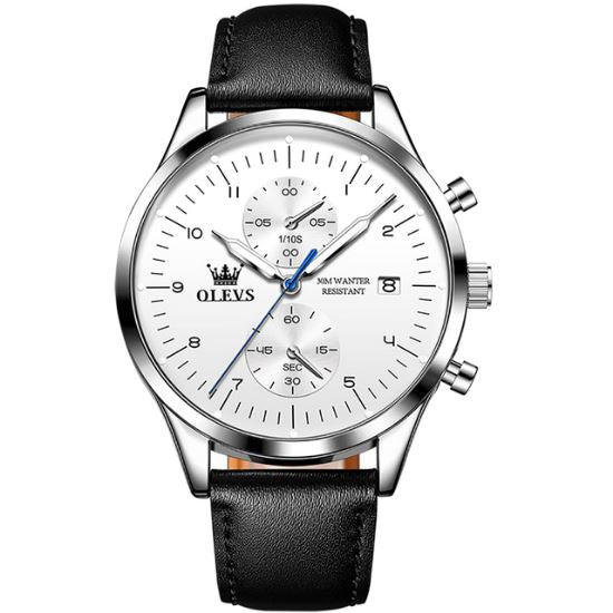 Relógio masculino analógico Luxury Joias & Acessórios (Relógio 8) Dm Stores Branco 