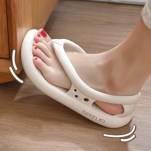 Sandália Anatômica Nuvem 2.0 - Confortável e Antiderrapante Calçados (Sandália Feminina 14) Dm Stores 34 Branco 