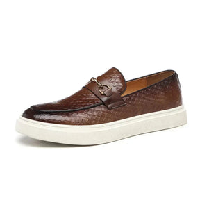 Sapato Casual Masculino Slip G11 Sapato 5 Sr Aflha Marrom 36 
