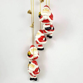 Sino Dos Ventos Natalino - 5 Papai Noel Enfeite De Natal UNISSEX - DECORAÇAO - SINO DE NATAL 1 Dm Stores 
