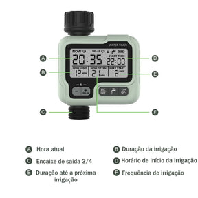 Temporizador de Água Inteligente para Jardim AquaTimer Pro Temporizador de Água Inteligente para Jardim AquaTimer Pro A minha loja 