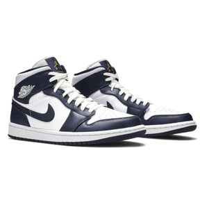 Tênis Air Jordan 1 Mid Obsidian Tênis Air Jordan 1 Mid Obsidian Dm Stores 