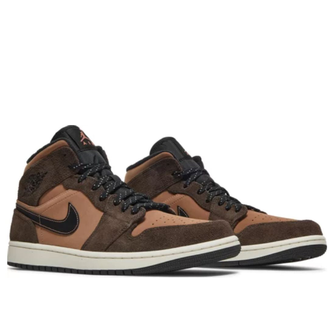 Tênis Air Jordan 1 Mid SE Earth Tone Tênis Air Jordan 1 Mid SE Earth Tone Dm Stores 