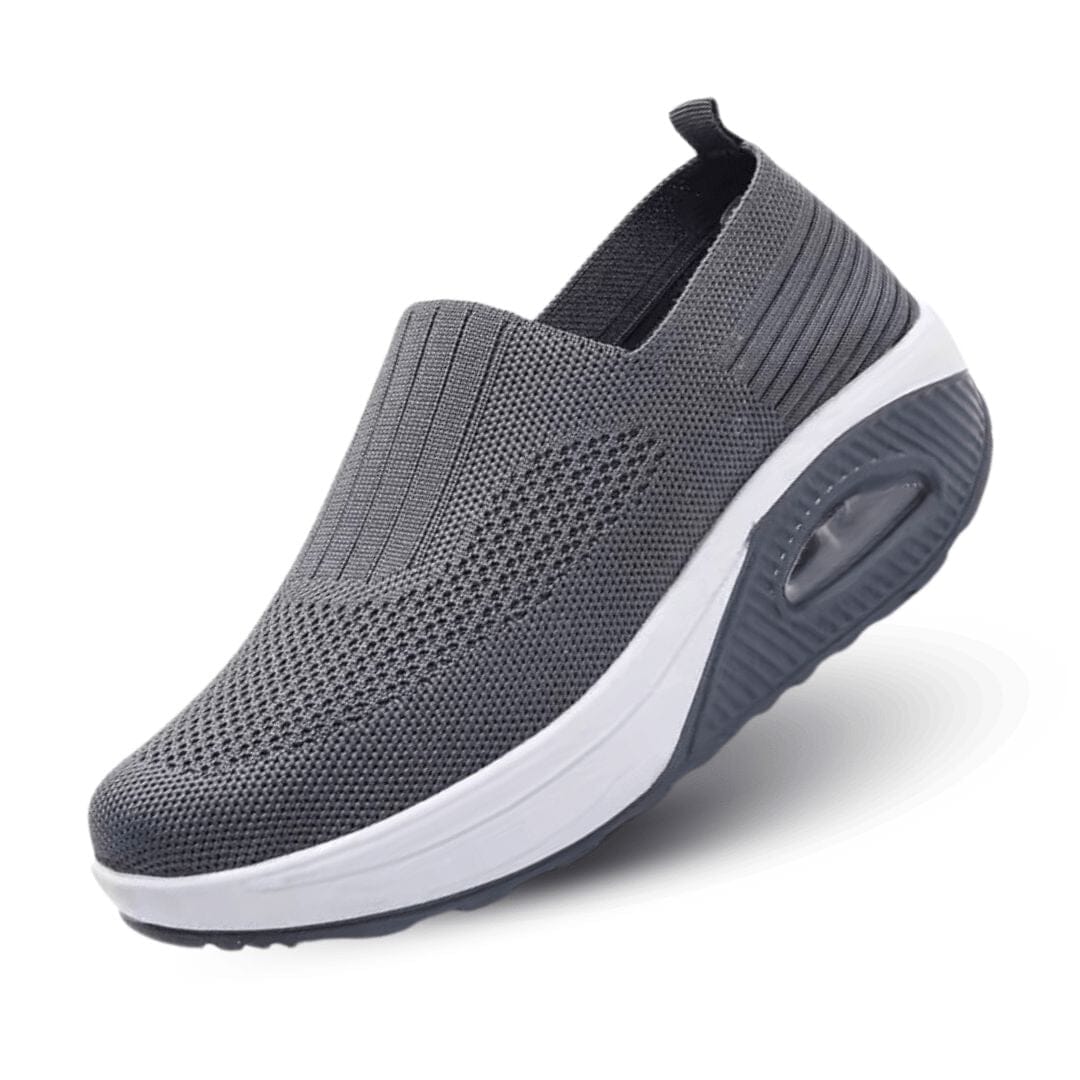 Tênis Ortopédico Feminino ComfortZen Tênis 12 Soul Sneakers Cinza Escuro 33 