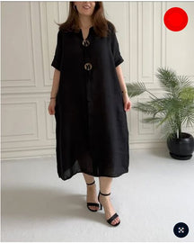 Vestido Marina - (COMPRE 1 E LEVE 2 ) + Bolsa (PRESENTE) FEMININO - ROUPAS - VESTIDO 3 Dm Stores Preto 