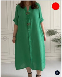 Vestido Marina - (COMPRE 1 E LEVE 2 ) + Bolsa (PRESENTE) FEMININO - ROUPAS - VESTIDO 3 Dm Stores Verde 