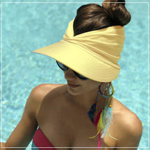 Viseira Feminina para Praia com Proteção UV - Leve 2 Pague 1 Joias & Acessórios (Viseira Feminina 1) Dm Stores Amarelo Claro 