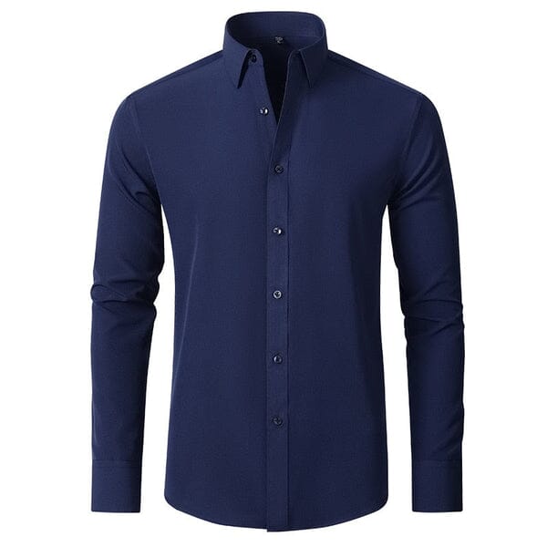 Camisa Flexível Ultra Comfort Roupas (Camisa Masculina 2) Dm Stores P Azul 