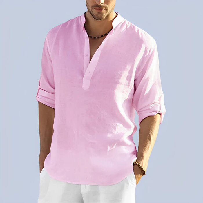 Camisa Masculina Bata Panamá Roupas (Camisa Masculina 1) Dm Stores P Rosa 